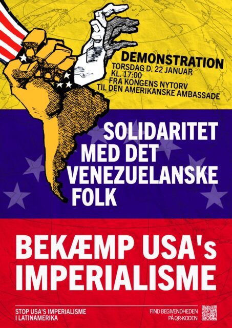 Demonstration mod USA's angreb på Venezuela @ Fra Kgs Nytorv til USA's ambassade