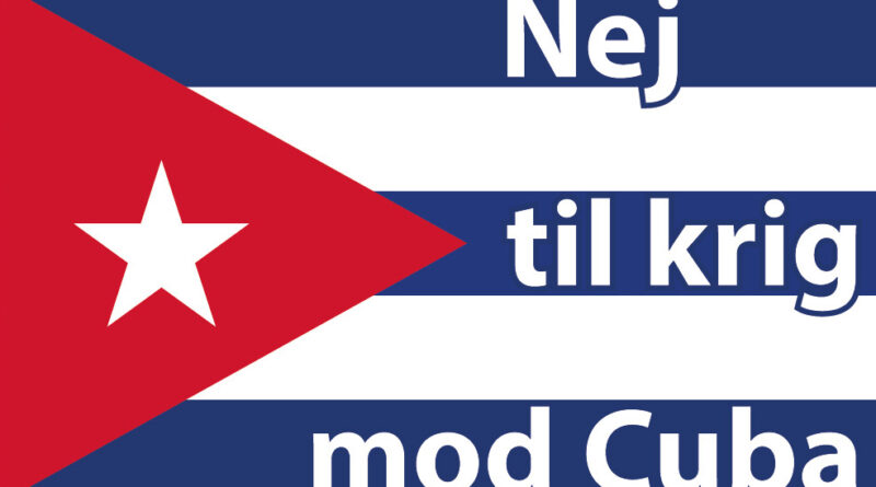 Cykeldemonstration: Nej til krig mod Cuba